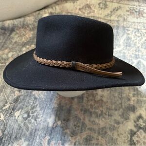 Black Wide Brim Hat